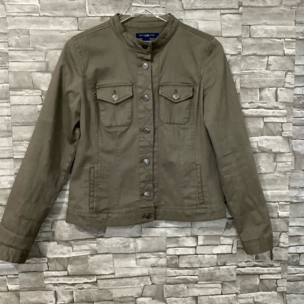 Bandolino Brown Denim Button Up Jacket Size S (W802)